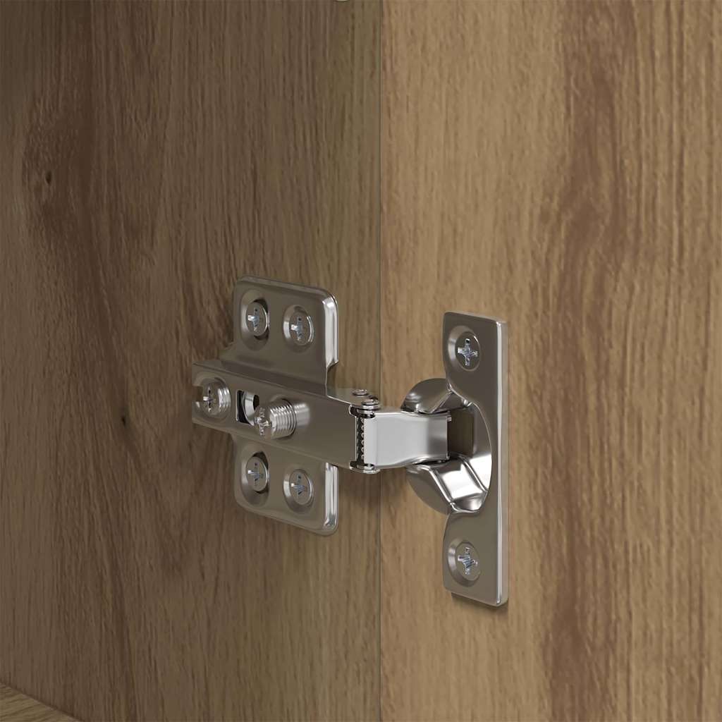 vidaXL Πλαϊνό γραφείο Επιτοίχιο Artisan Oak 34,5 x 34 x 90 εκ.