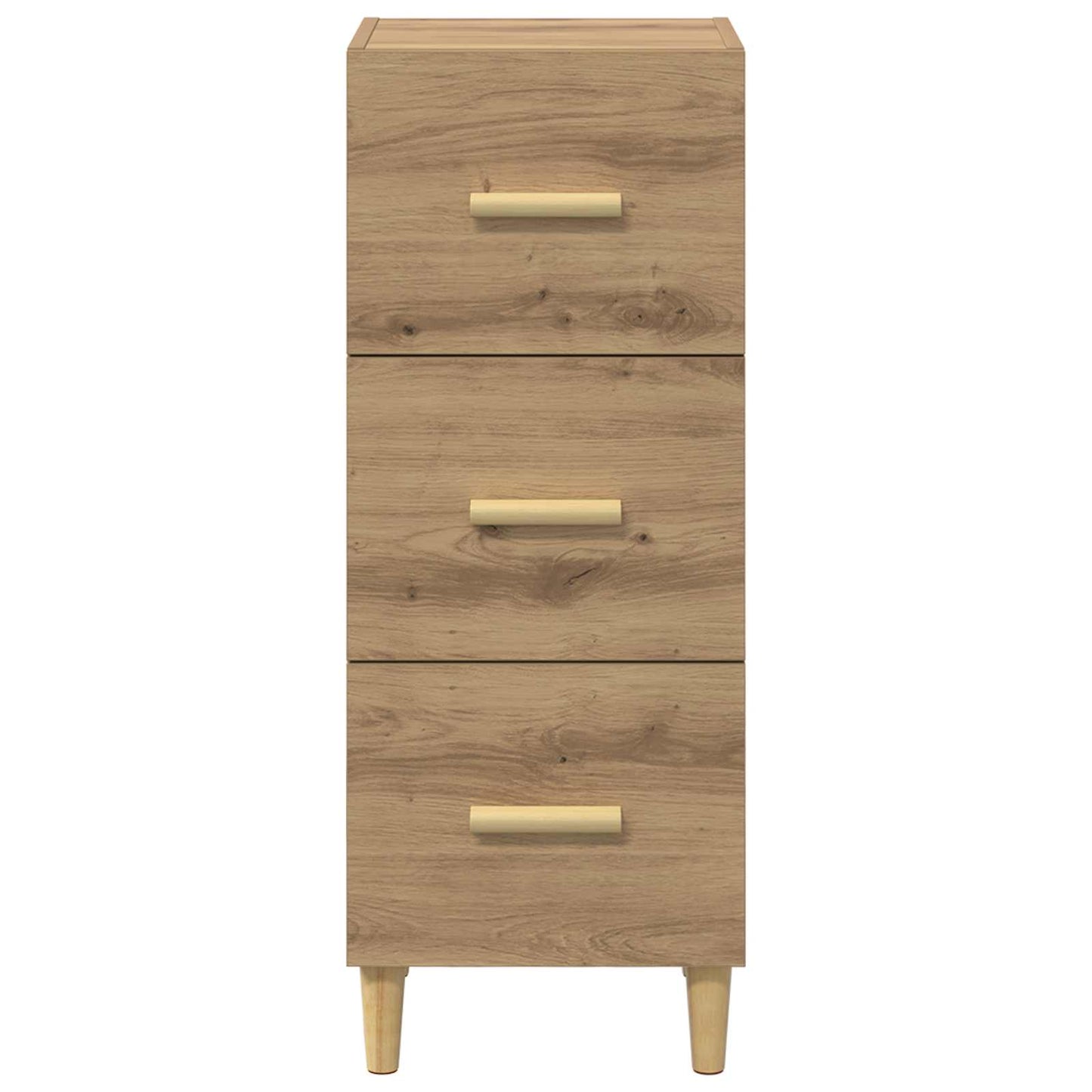 vidaXL Πλαϊνό γραφείο με συρτάρι artisan δρυς 34,5 x 34 x 90 εκ.