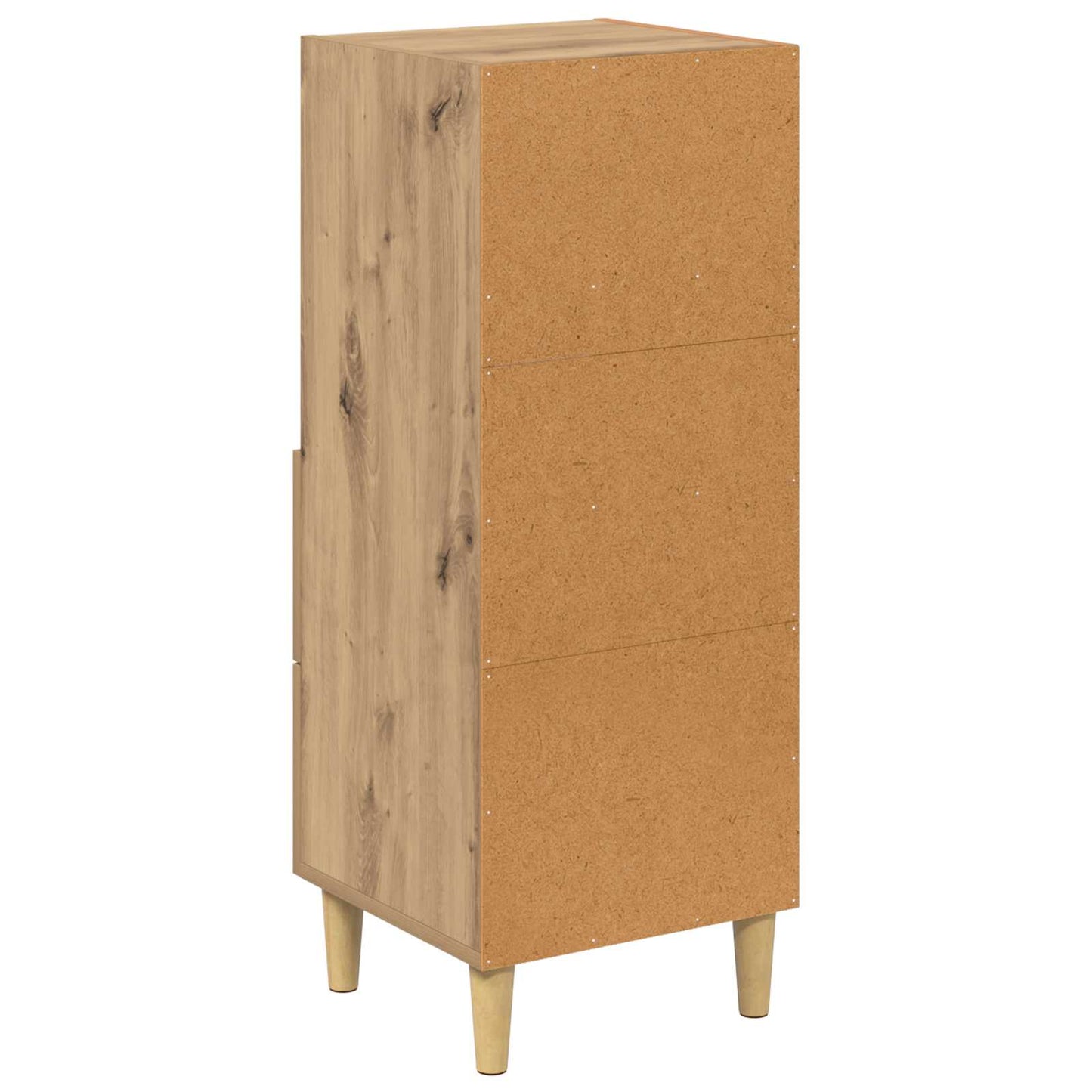 vidaXL Πλαϊνό γραφείο με συρτάρι artisan δρυς 34 x 34.5 x 90 εκ