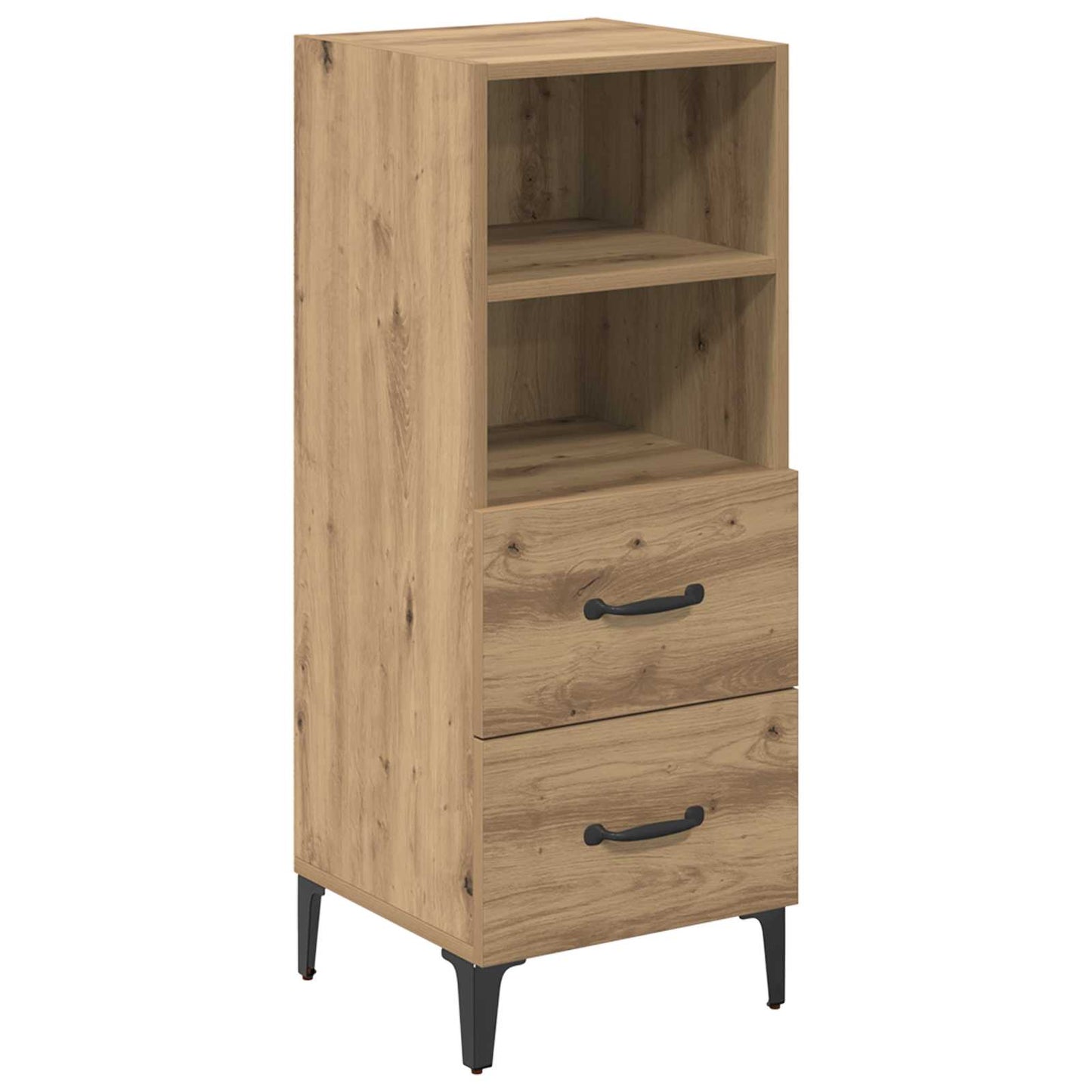 vidaXL Πλαϊνό γραφείο artisan δρυς 34 x 34.5 x 90 εκ