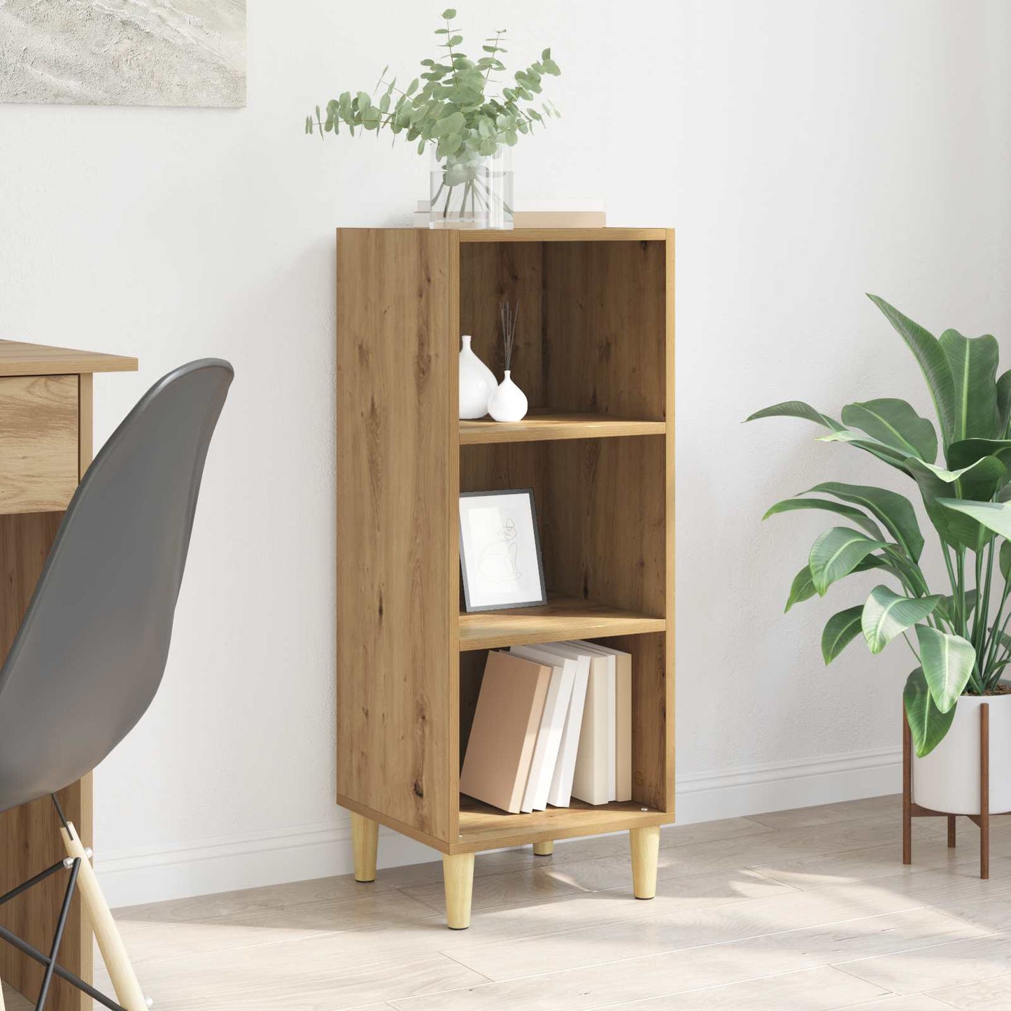 vidaXL Πλαϊνό γραφείο Artisan Oak 34,5 x 32,5 x 90 εκ.
