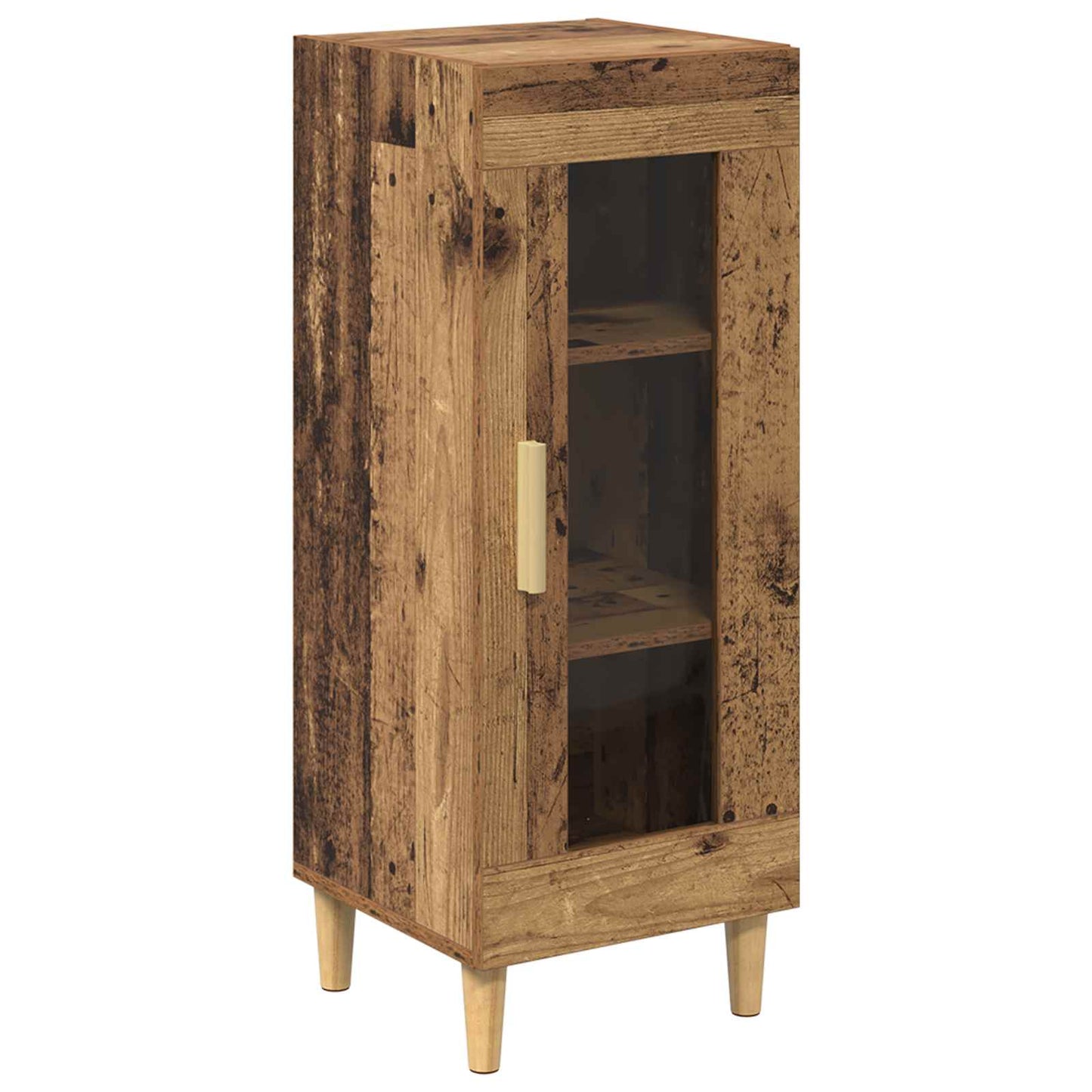 vidaXL Πλαϊνό γραφείο Παλιό ξύλο 34.5 x 32.5 x 90 εκ.