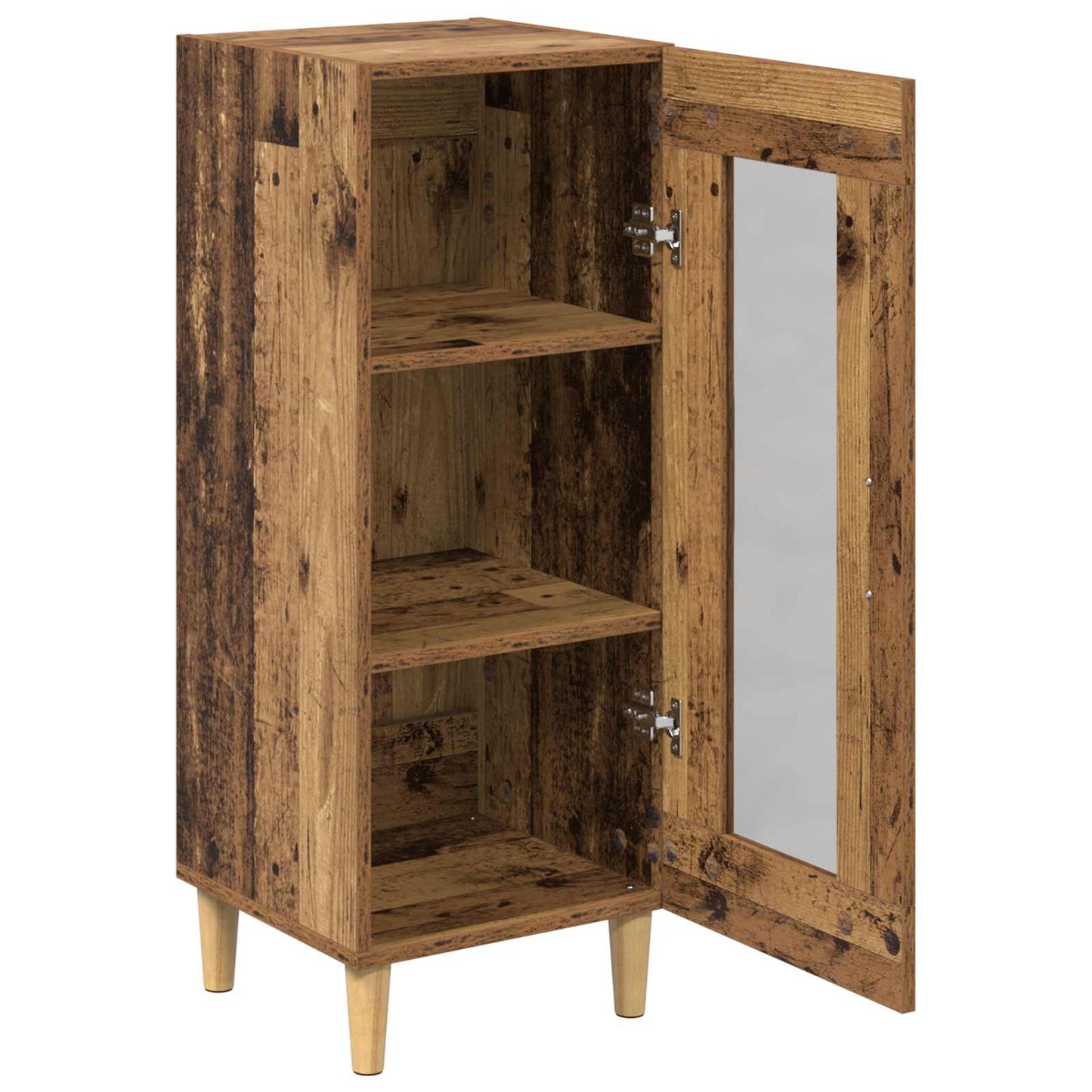 vidaXL Πλαϊνό γραφείο Παλιό ξύλο 34.5 x 32.5 x 90 εκ.