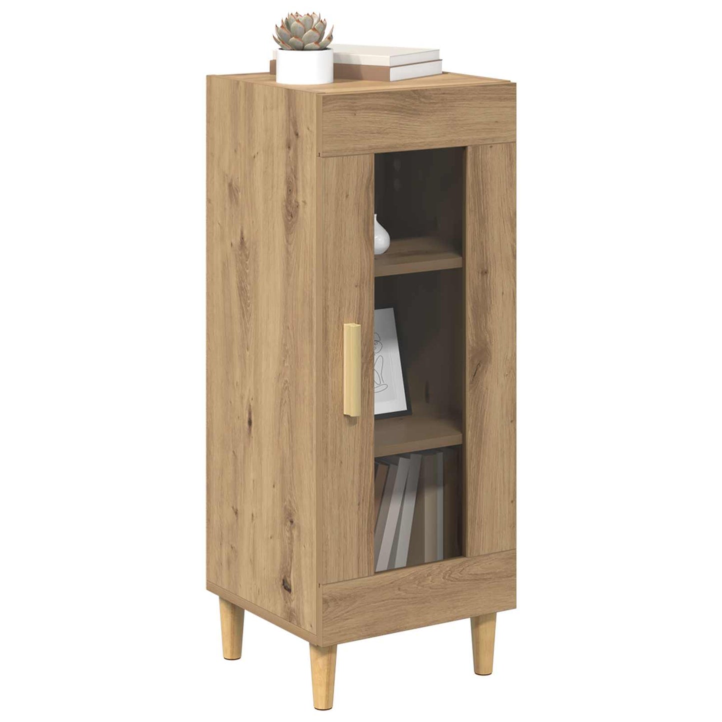vidaXL Πλαϊνό γραφείο Artisan Oak 34.5 x 32.5 x 90 εκ.