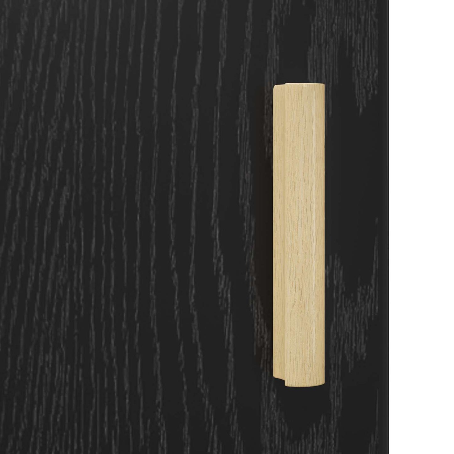 vidaXL Πλαϊνό γραφείο Μαύρη Οξυά 34.5 x 32.5 x 90 εκ.