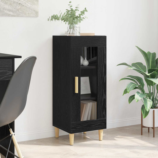 vidaXL Πλαϊνό γραφείο Μαύρη Οξυά 34.5 x 32.5 x 90 εκ.