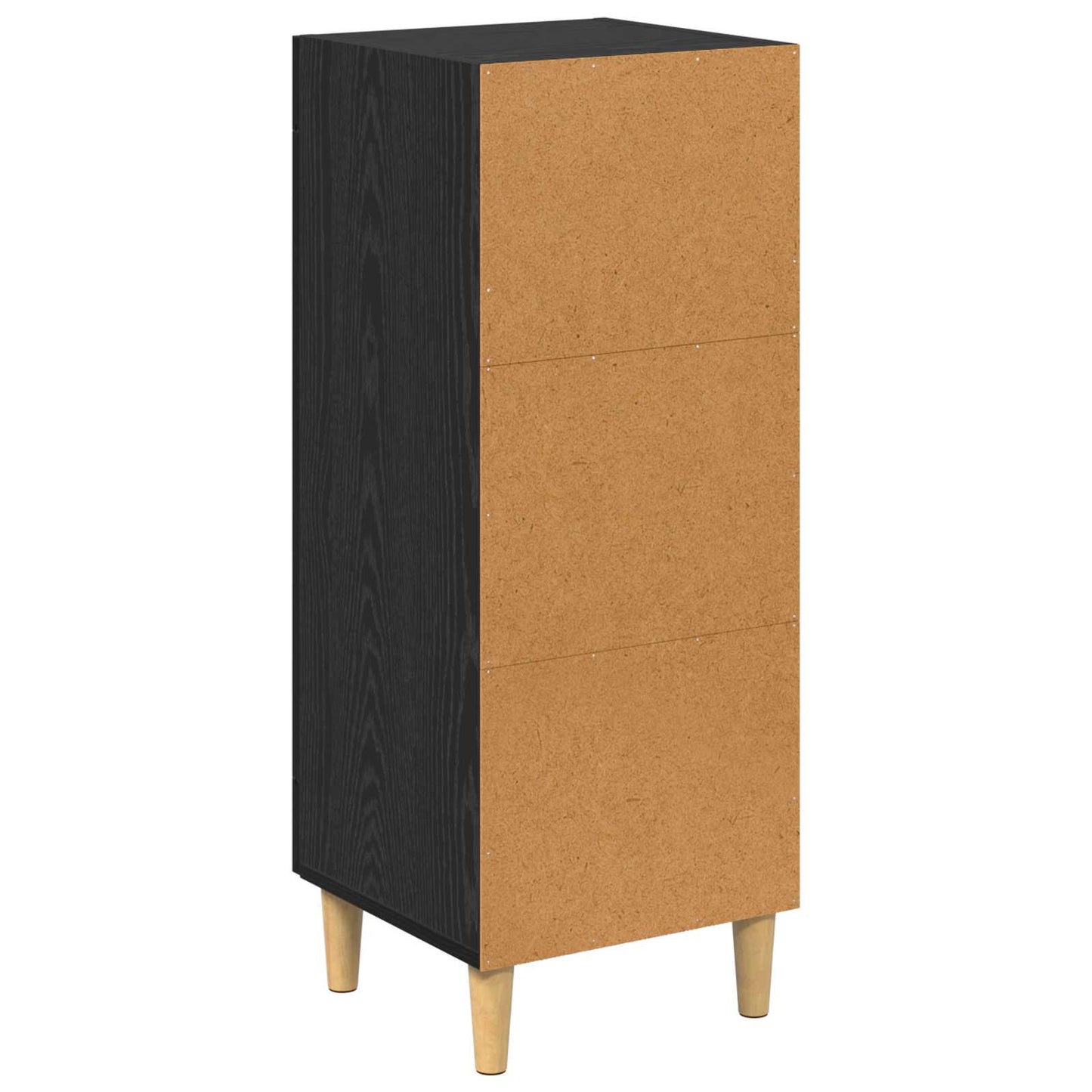 vidaXL Πλαϊνό γραφείο Μαύρη Οξυά 34.5 x 32.5 x 90 εκ.