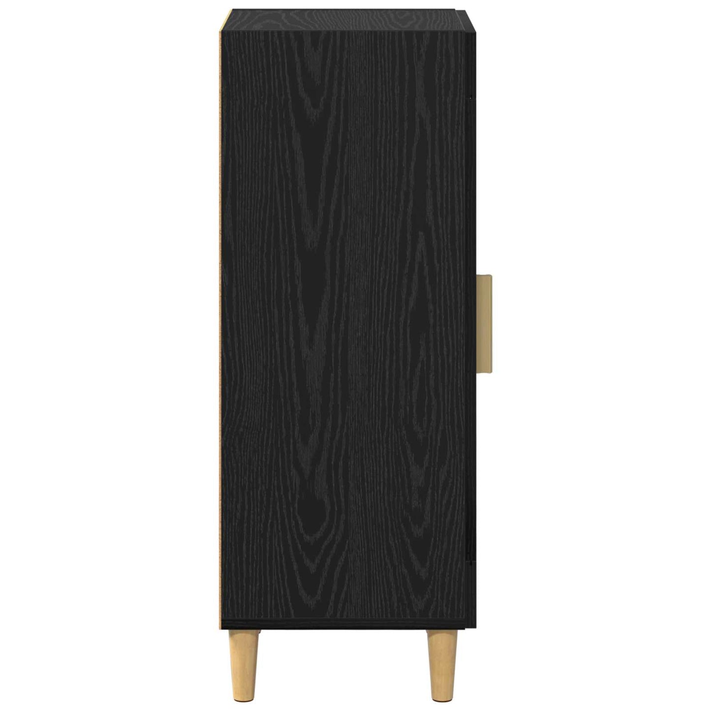 vidaXL Πλαϊνό γραφείο Μαύρη Οξυά 34.5 x 32.5 x 90 εκ.