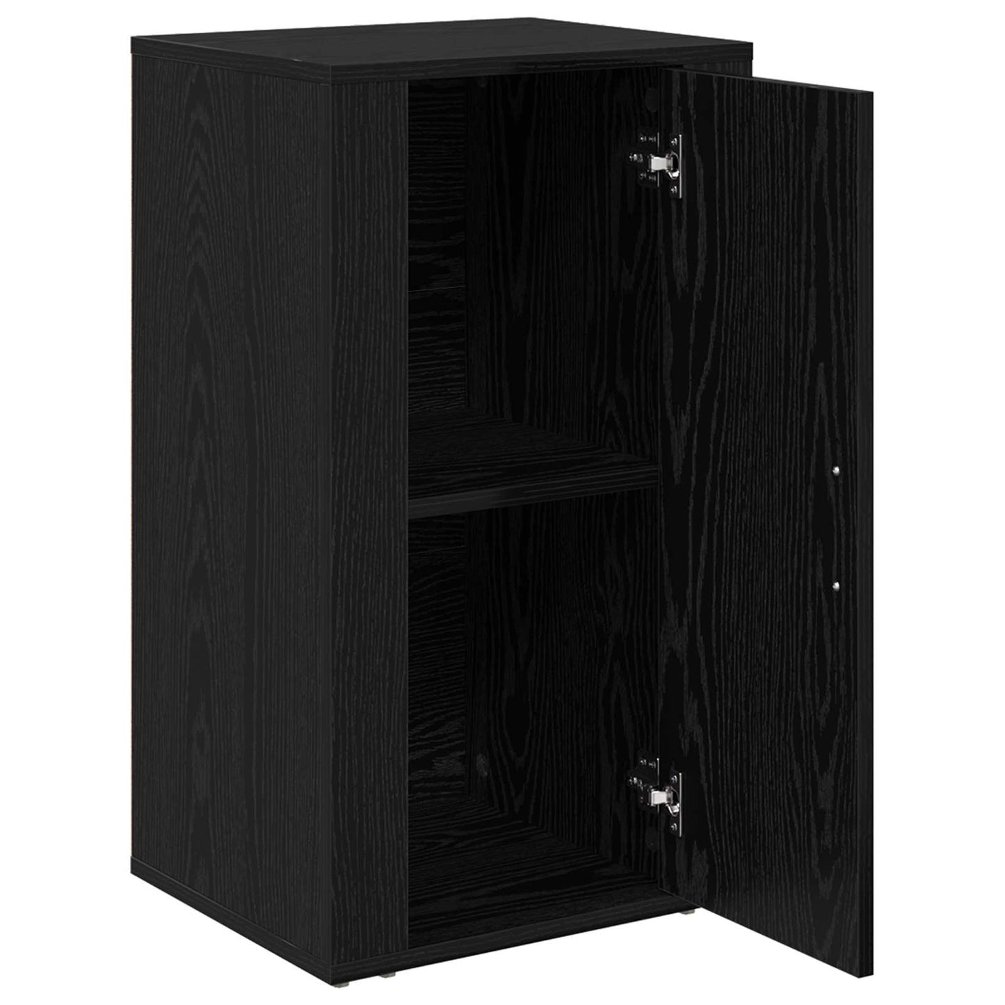 vidaXL Πλαϊνό γραφείο Μαύρη Οξυά 40 x 33 x 70 εκ. Επεξεργασμένο ξύλο