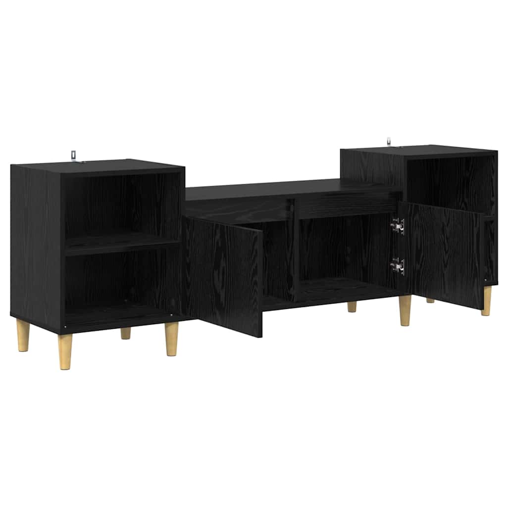 vidaXL Ντουλάπι TV Μαύρη Οξυά 160 x 35 x 55 εκ. Επεξεργασμένο ξύλο