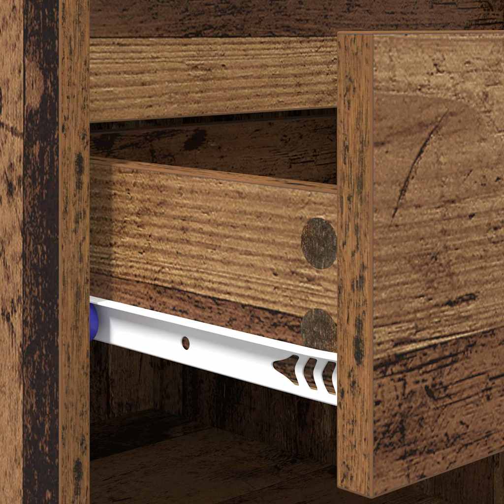 vidaXL Ντουλάπα Παπουτσιών με συρτάρι Παλαιό ξύλο 102 x 36 x 60 εκ.