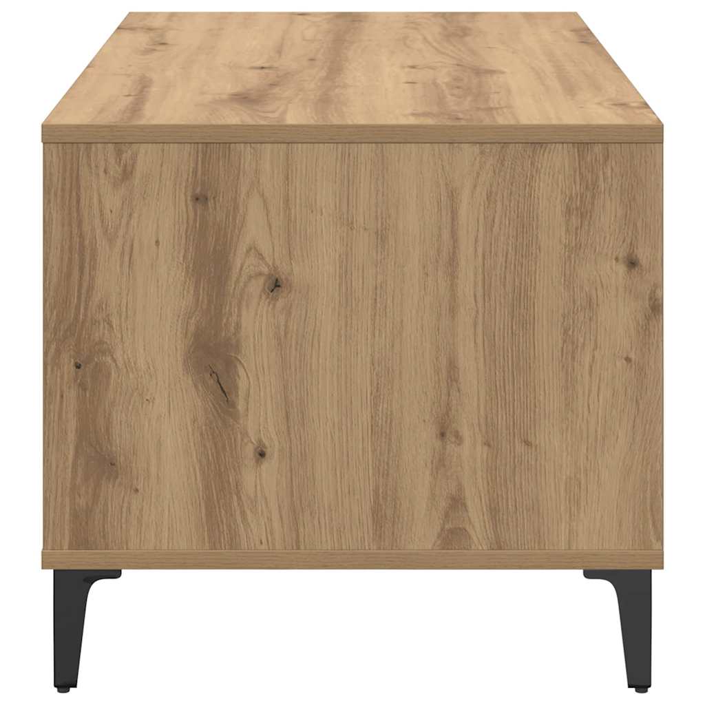 vidaXL Τραπεζάκι σαλονιού με συρτάρι Artisan Oak 90 x 49 x 45 εκ