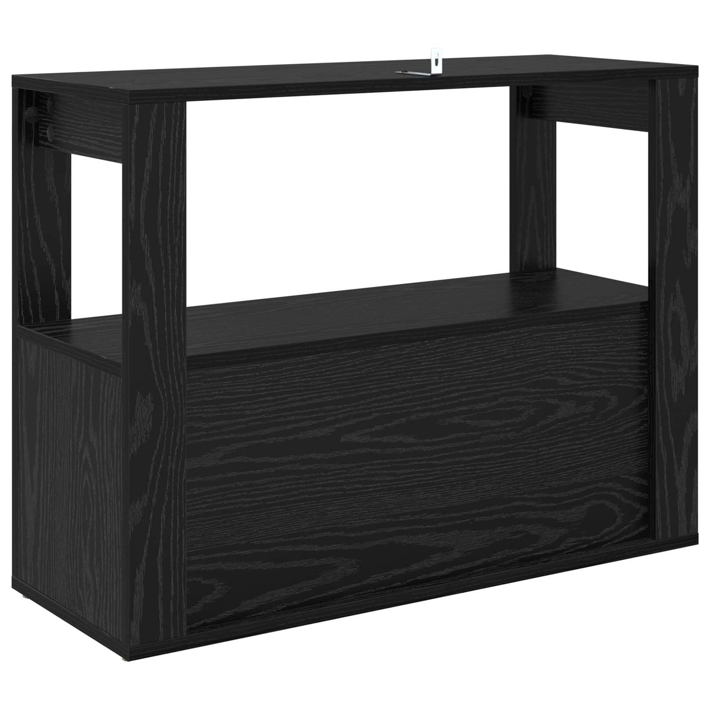 vidaXL Πλαϊνό γραφείο Μαύρη δρυς 80 x 30 x 60 cm Επεξεργασμένο ξύλο