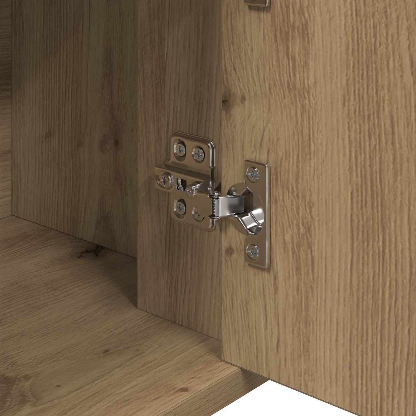 vidaXL Πλαϊνό γραφείο artisan δρυς 30 x 80 x 90 εκ Επεξεργασμένο ξύλο