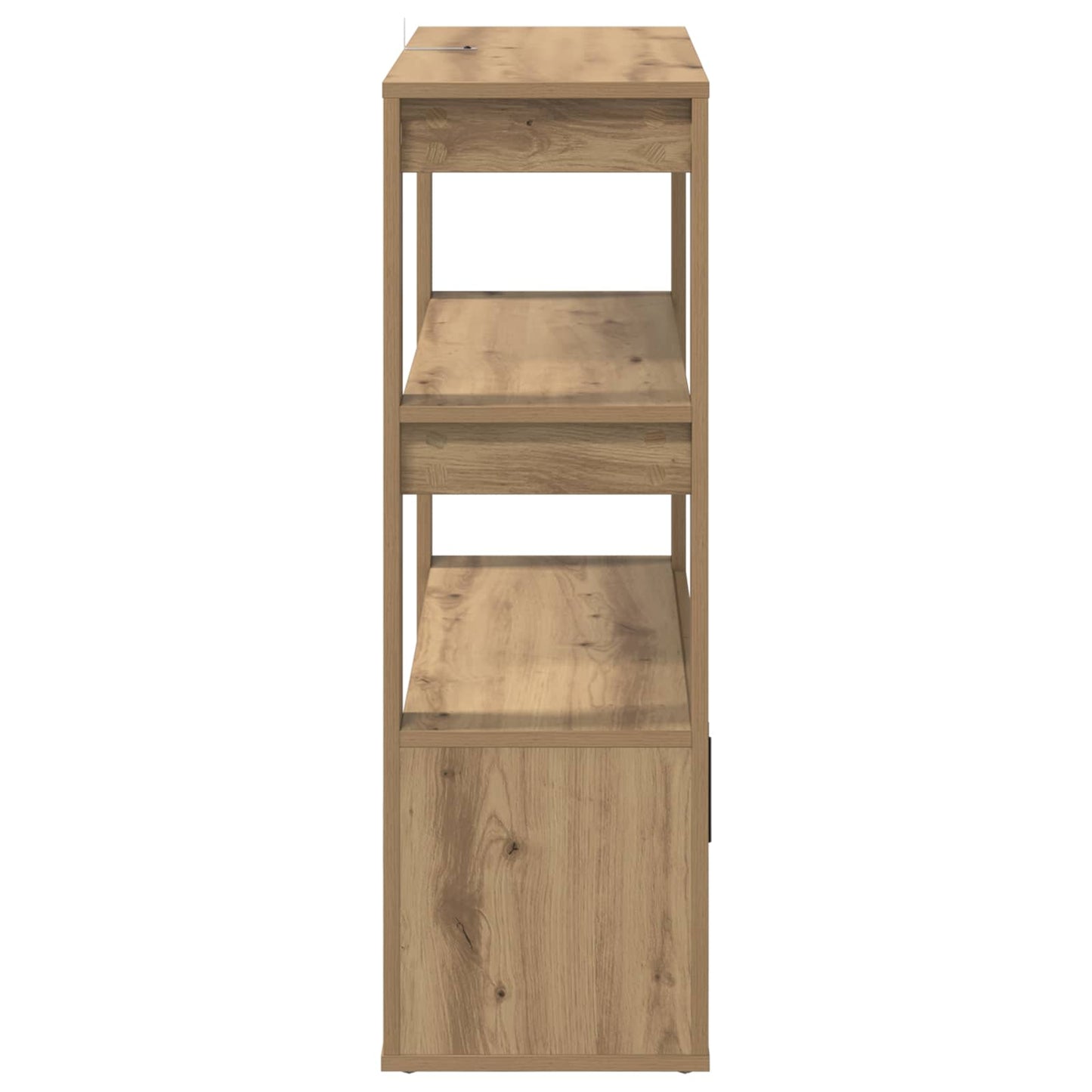 vidaXL Πλαϊνό γραφείο artisan δρυς 30 x 80 x 90 εκ Επεξεργασμένο ξύλο
