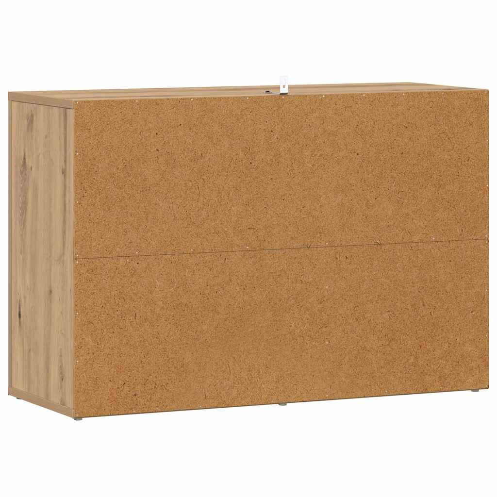 vidaXL Πλαϊνό γραφείο Artisan Oak 80 x 30 x 53 εκ. Επεξεργασμένο ξύλο