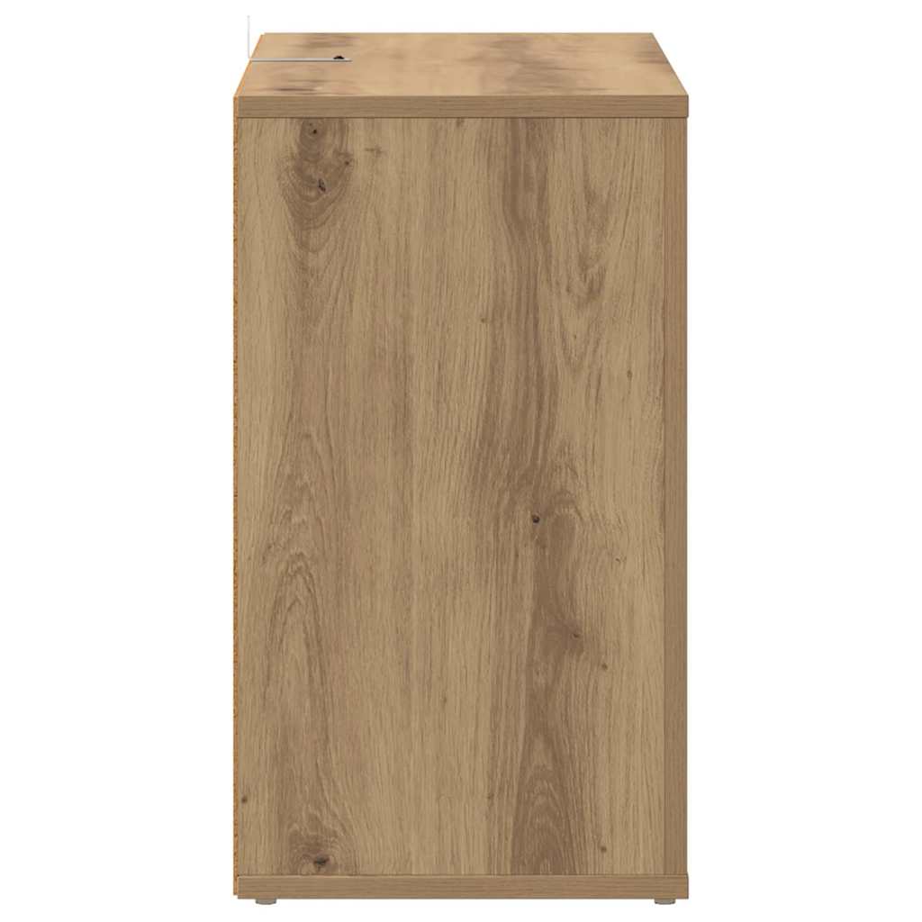 vidaXL Πλαϊνό γραφείο Artisan Oak 80 x 30 x 53 εκ. Επεξεργασμένο ξύλο