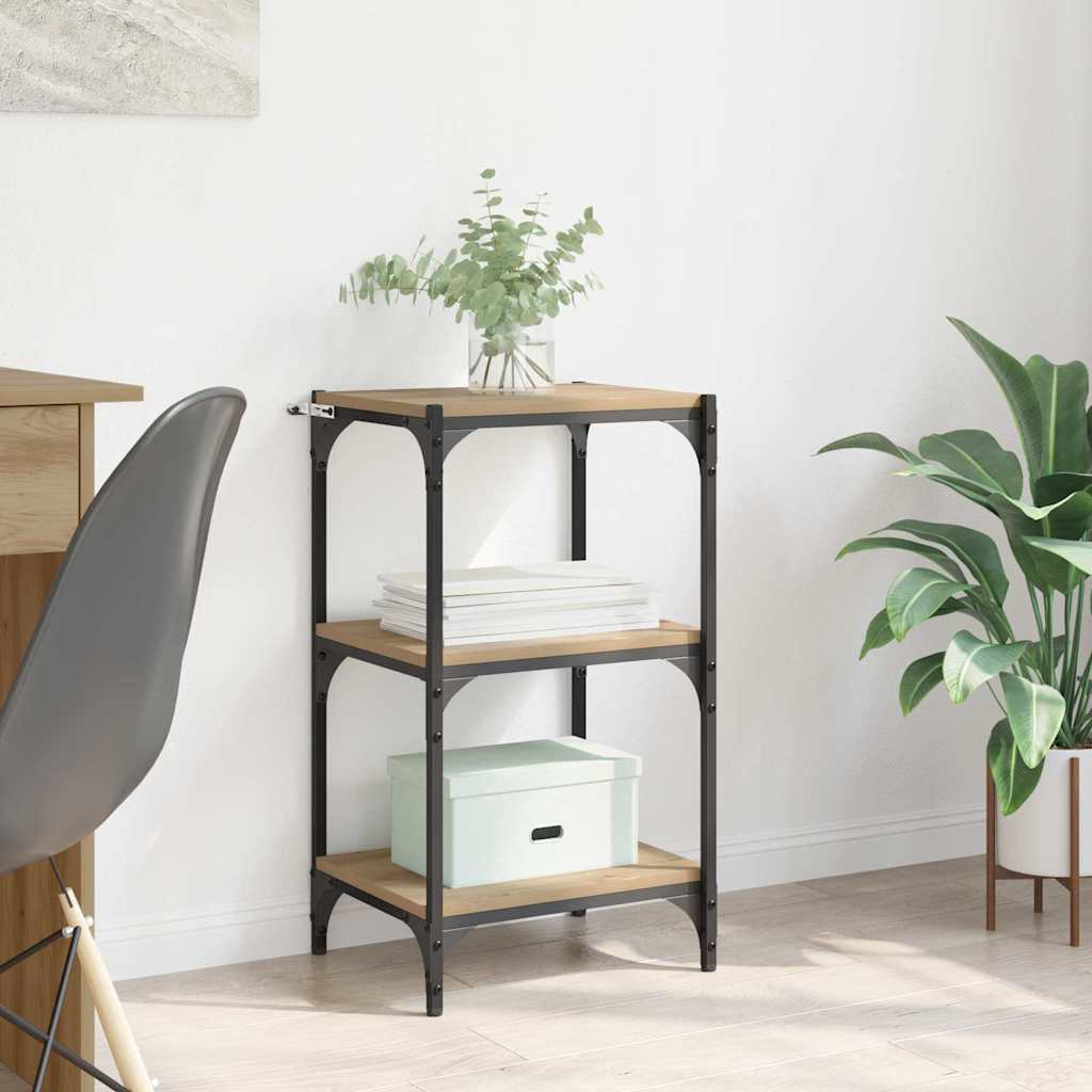 vidaXL Βιβλιοθήκη artisan δρυς 40 x 33 x 70,5 εκ.