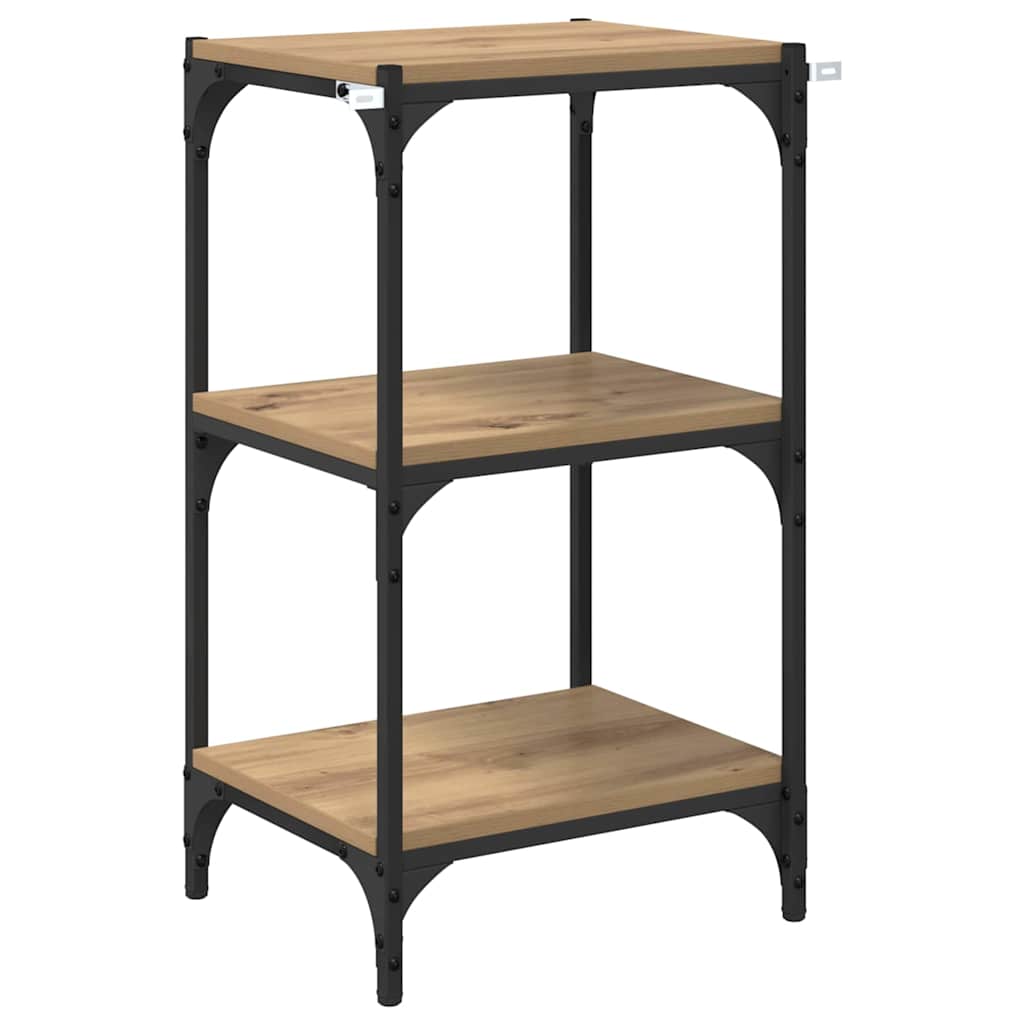 vidaXL Βιβλιοθήκη artisan δρυς 40 x 33 x 70,5 εκ.