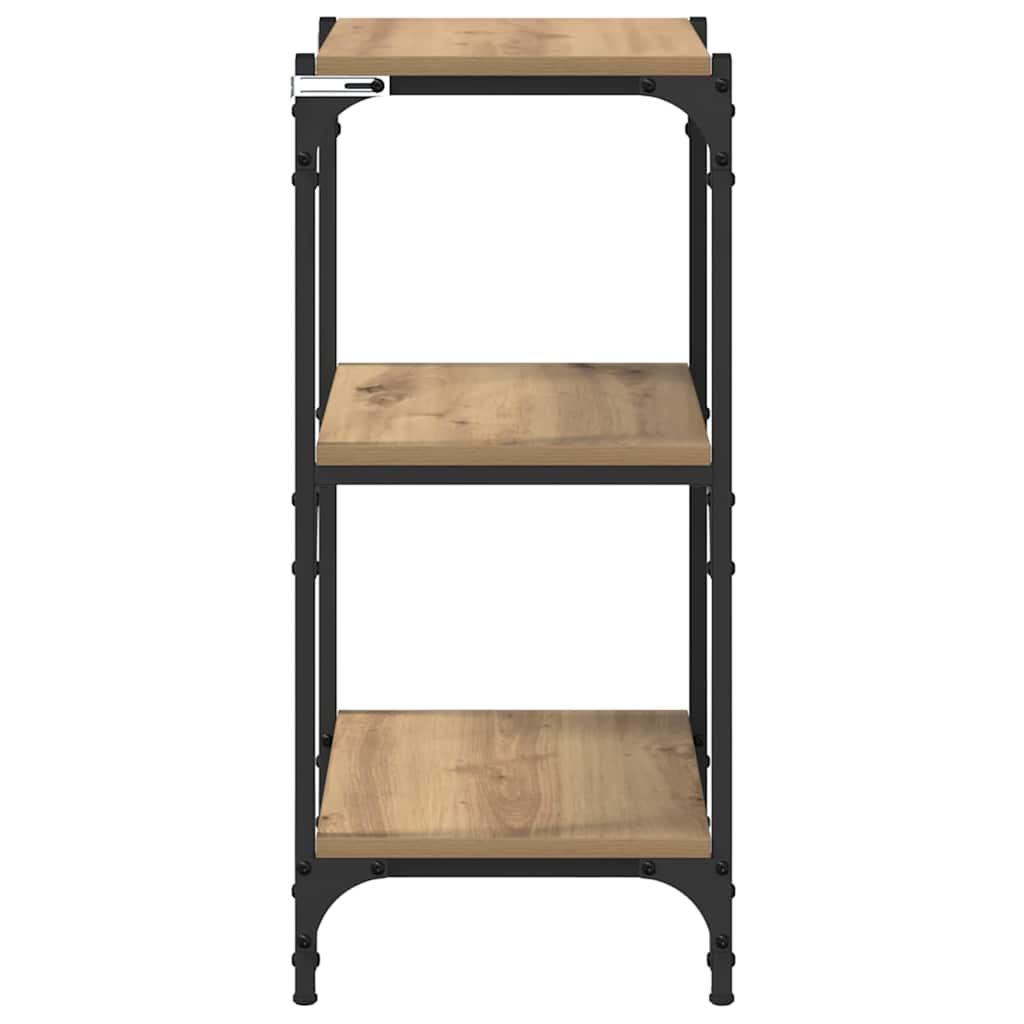 vidaXL Βιβλιοθήκη artisan δρυς 40 x 33 x 70,5 εκ.