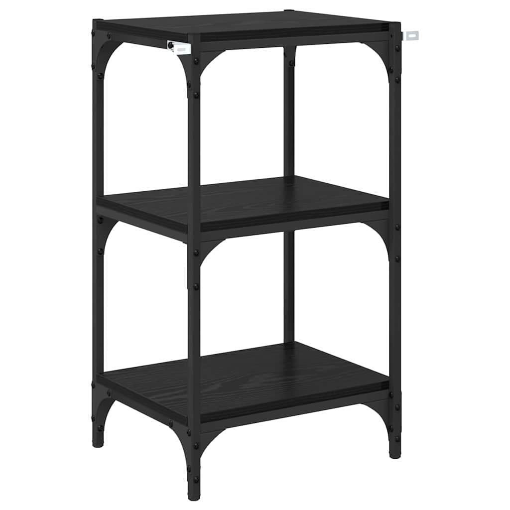 vidaXL Βιβλιοθήκη Μαύρη δρυς 40 x 33 x 70,5 εκ.