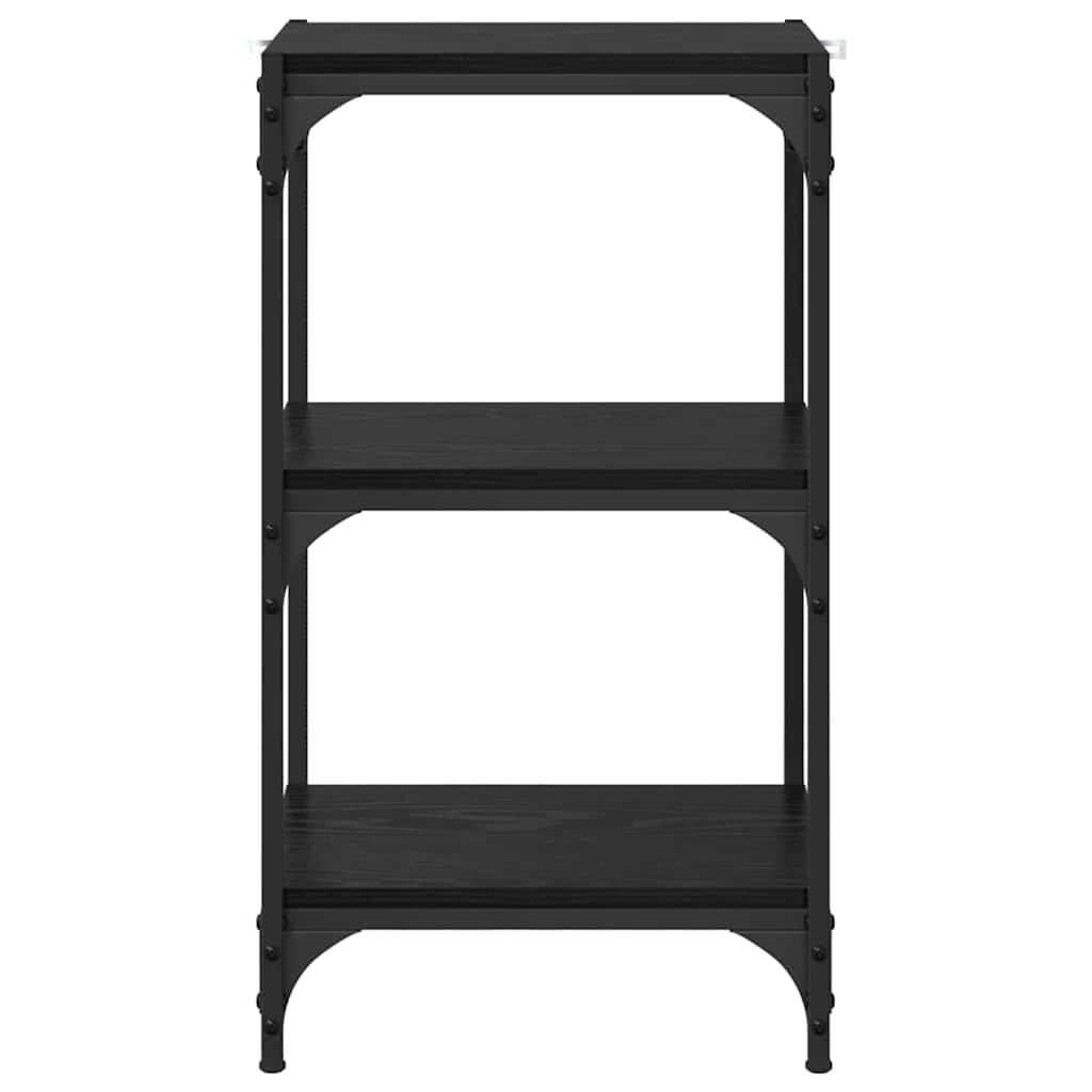 vidaXL Βιβλιοθήκη Μαύρη δρυς 40 x 33 x 70,5 εκ.