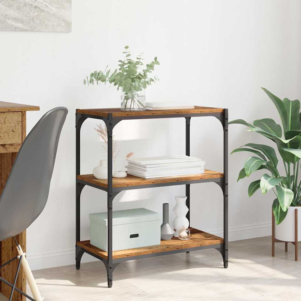 vidaXL Βιβλιοθήκη Παλαιό ξύλο 60 x 33 x 70,5 εκ.