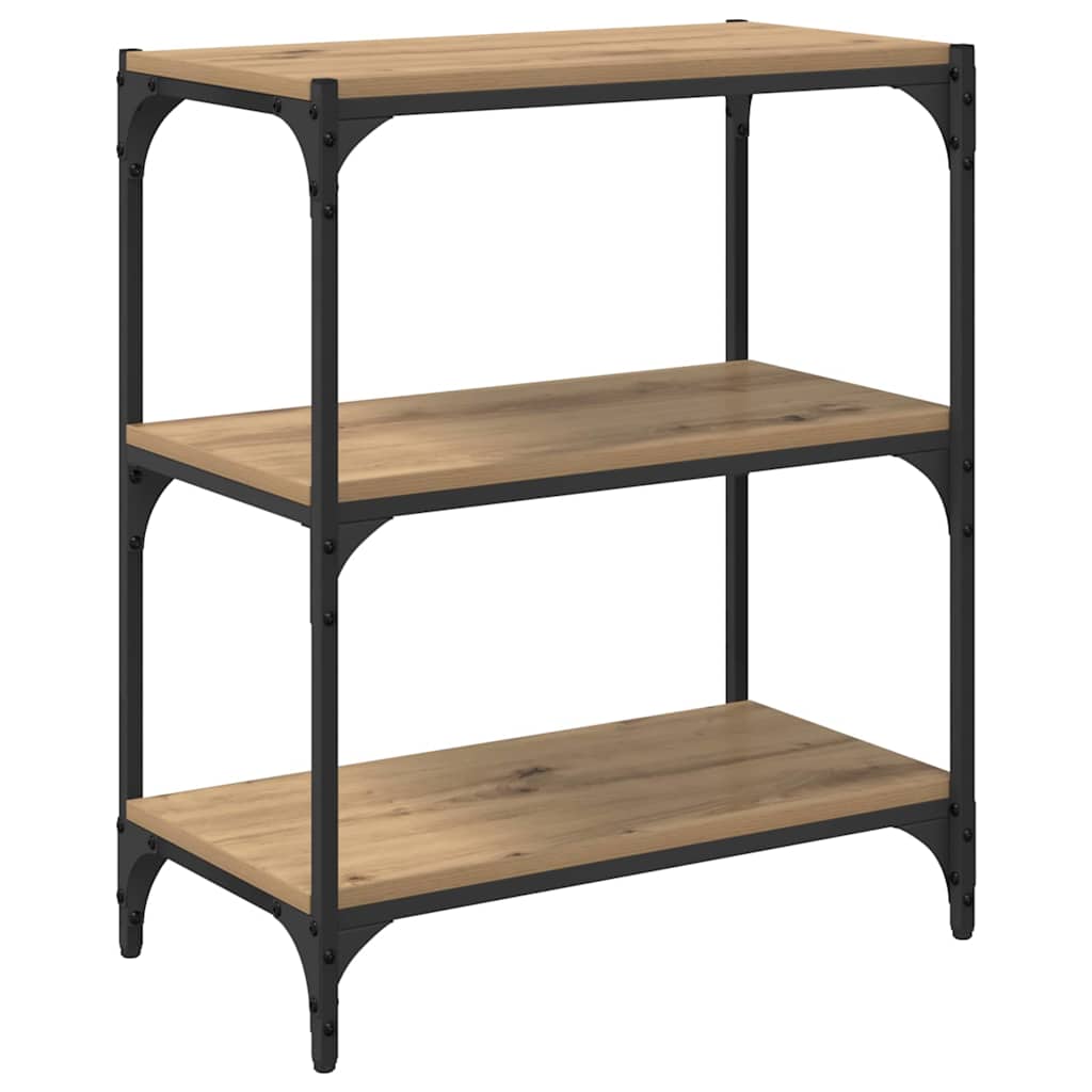 vidaXL Βιβλιοθήκη artisan δρυς 60 x 33 x 70,5 εκ.