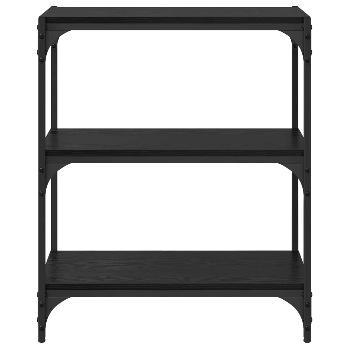 vidaXL Βιβλιοθήκη Μαύρη δρυς 60 x 33 x 70,5 εκ.