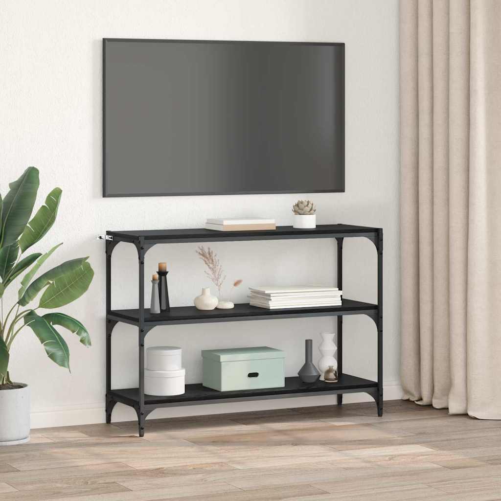 vidaXL Βιβλιοθήκη Μαύρη δρυς 100 x 33 x 70,5 εκ.