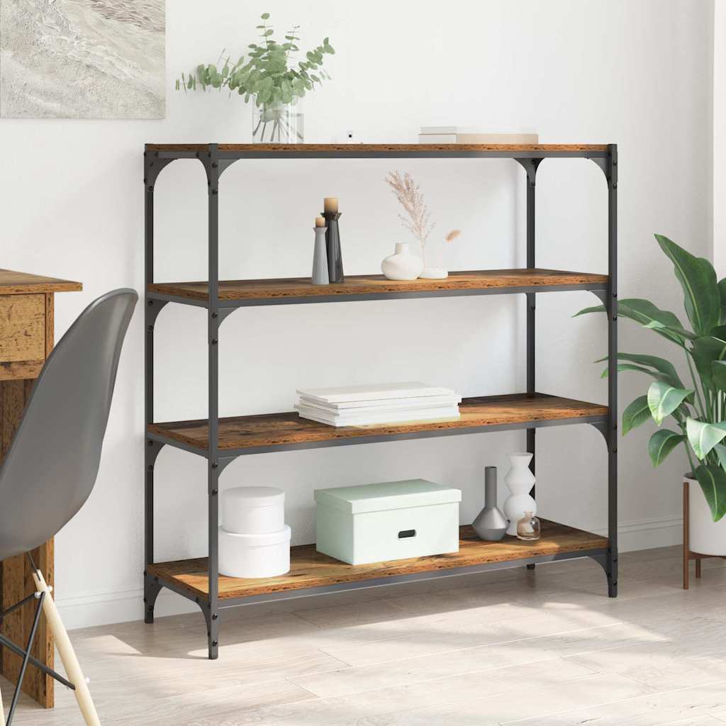 vidaXL Βιβλιοθήκη Παλιό Ξύλο 100 x 33 x 100 εκ.