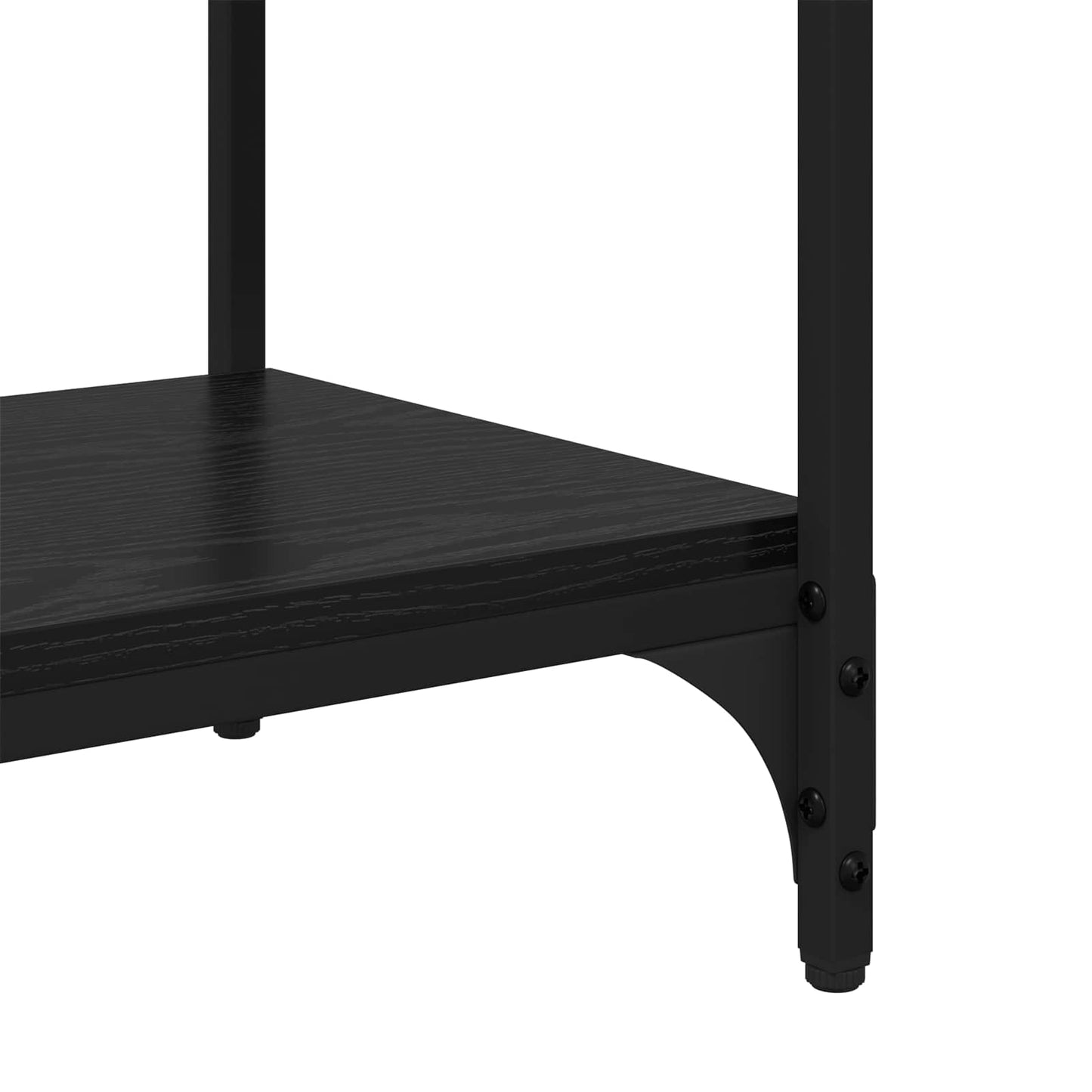 vidaXL Βιβλιοθήκη Μαύρη Οξυά 100 x 33 x 100 εκ.