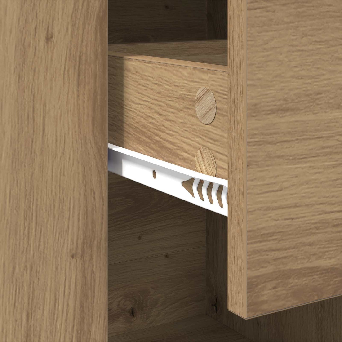 vidaXL Πλαϊνό γραφείο με συρτάρι Artisan Oak 100 x 30 x 59,5 εκ