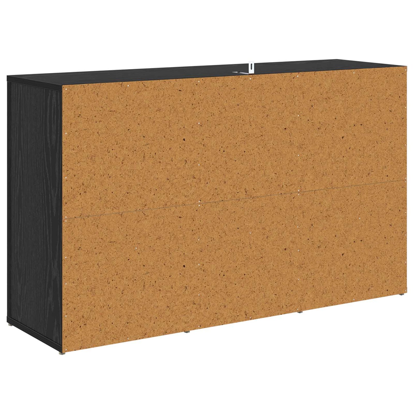 vidaXL Πλαϊνό γραφείο Μαύρη Οξυά 100 x 30 x 59,5 εκ Επεξεργασμένο ξύλο