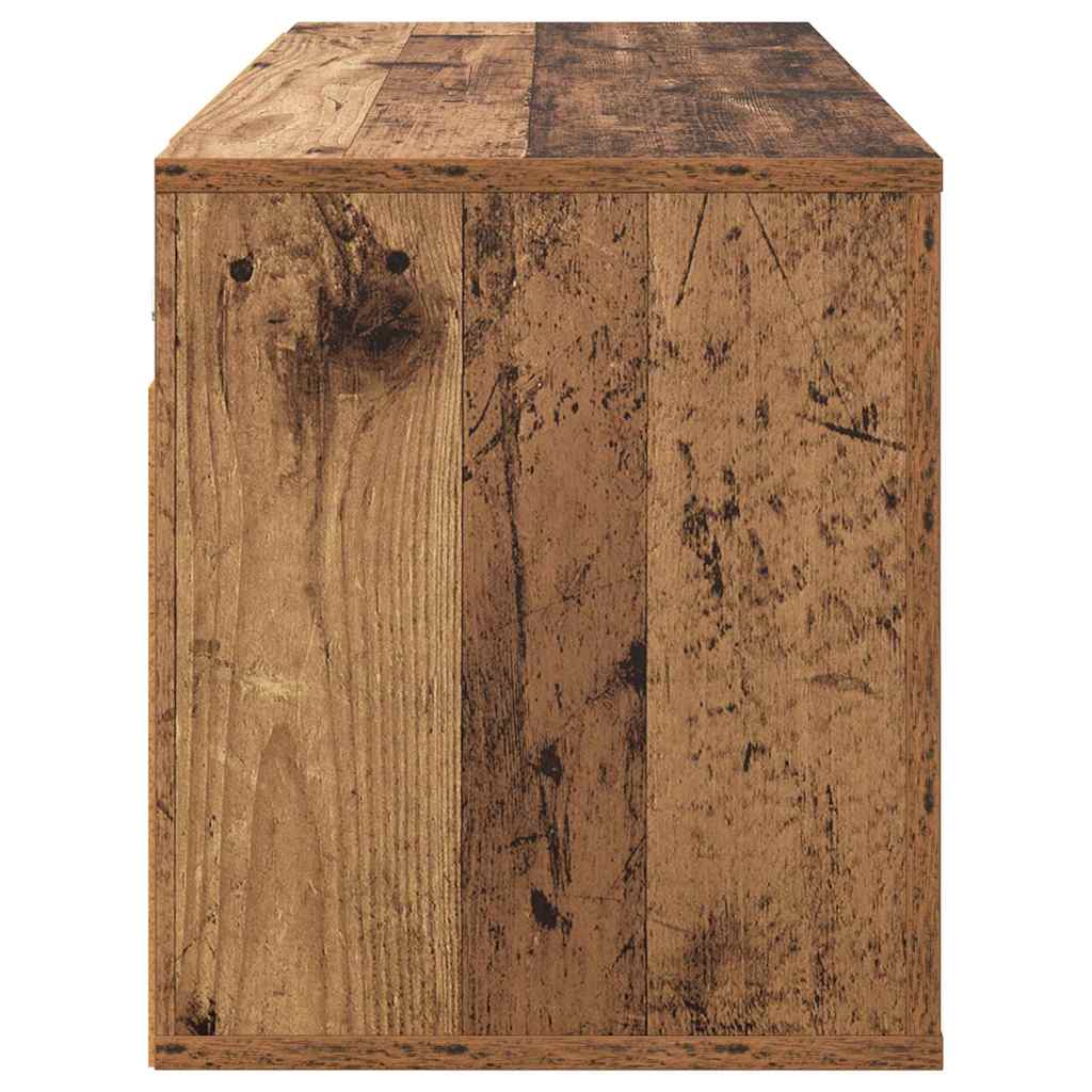 vidaXL Κρεμαστό Ντουλάπι Τηλεόρασης Παλιό Ξύλο 100 x 34,5 x 40 εκ