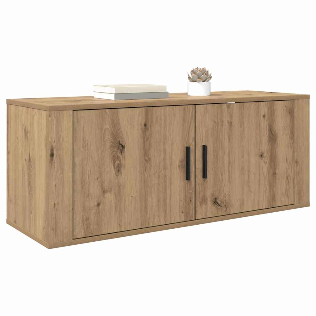 vidaXL Κρεμαστό Ντουλάπι Τηλεόρασης Artisan Oak 100 x 34,5 x 40 εκ