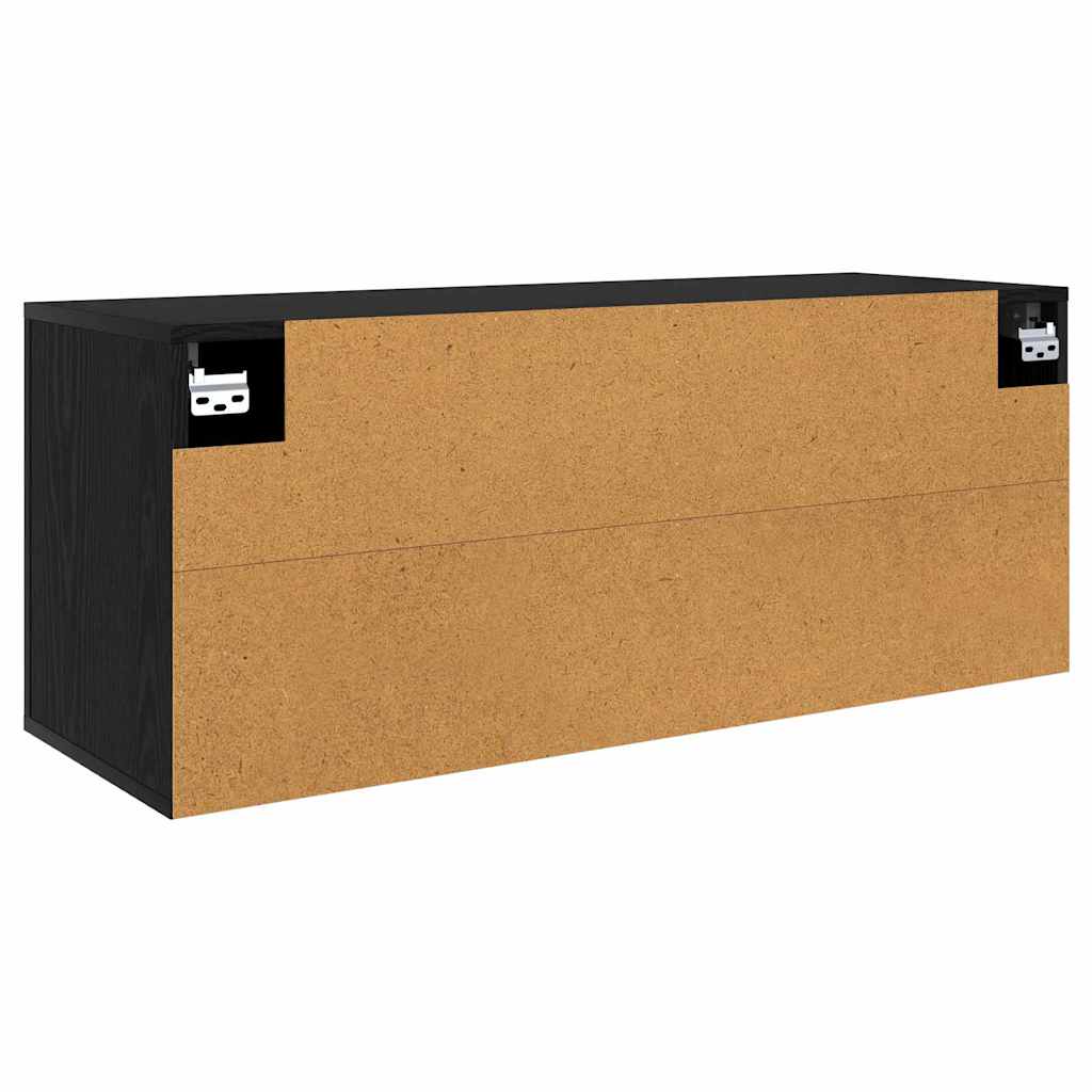 vidaXL Κρεμαστό Ντουλάπι Τηλεόρασης Μαύρη Οξυά 100 x 34,5 x 40 εκ