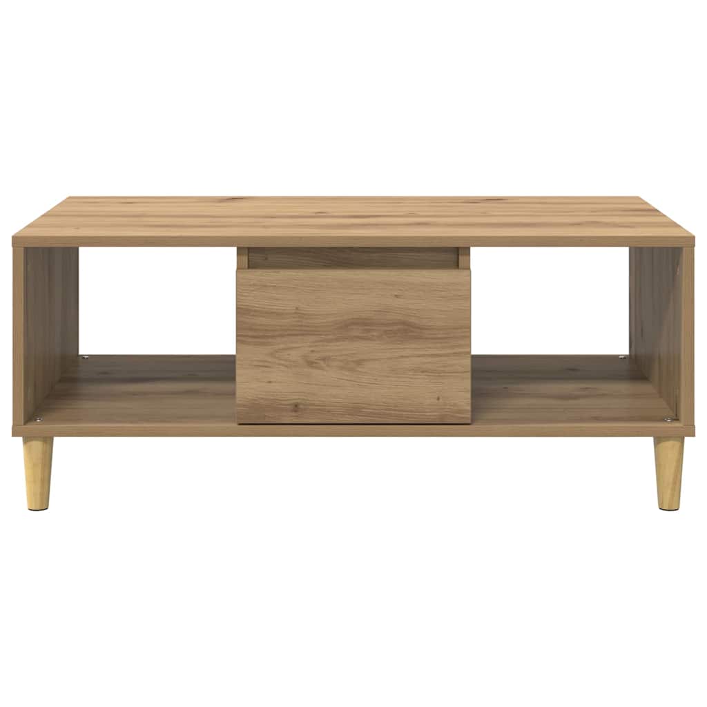 vidaXL Τραπεζάκι σαλονιού με συρτάρι Artisan Oak 90 x 50 x 26.5 εκ.