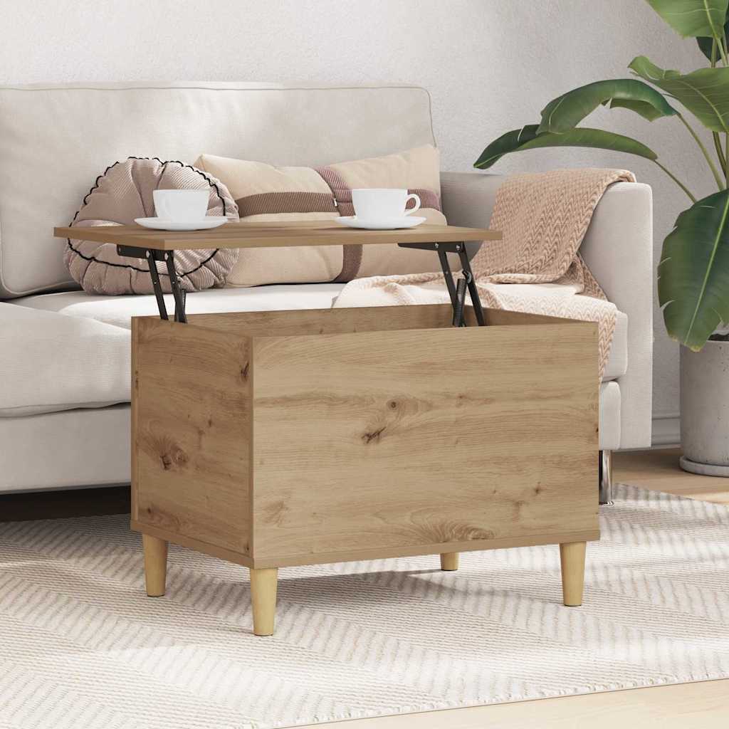 vidaXL Κομοδίνο Artisan Oak 60 x 44,5 x 45 εκ Επεξεργασμένο ξύλο