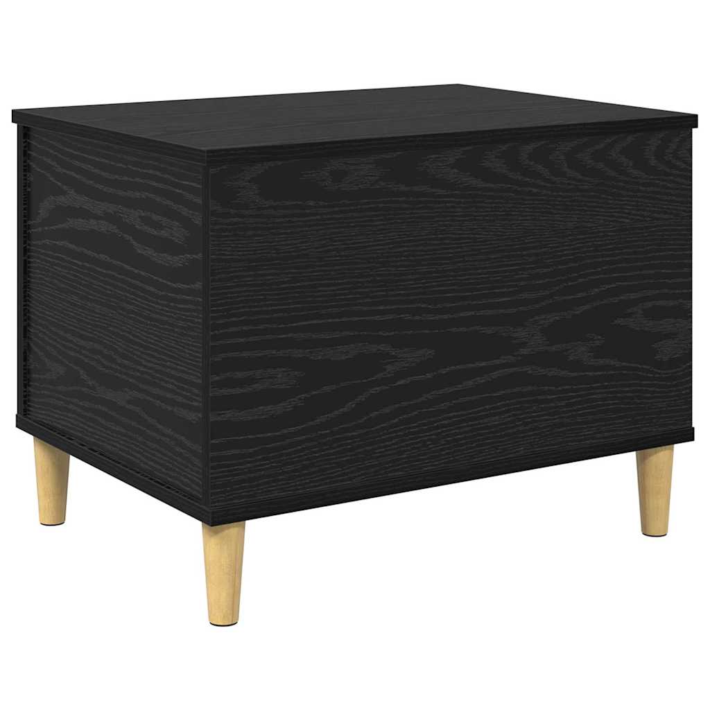 vidaXL Κομοδίνο Μαύρη Οξυά 60 x 44,5 x 45 εκ Επεξεργασμένο ξύλο