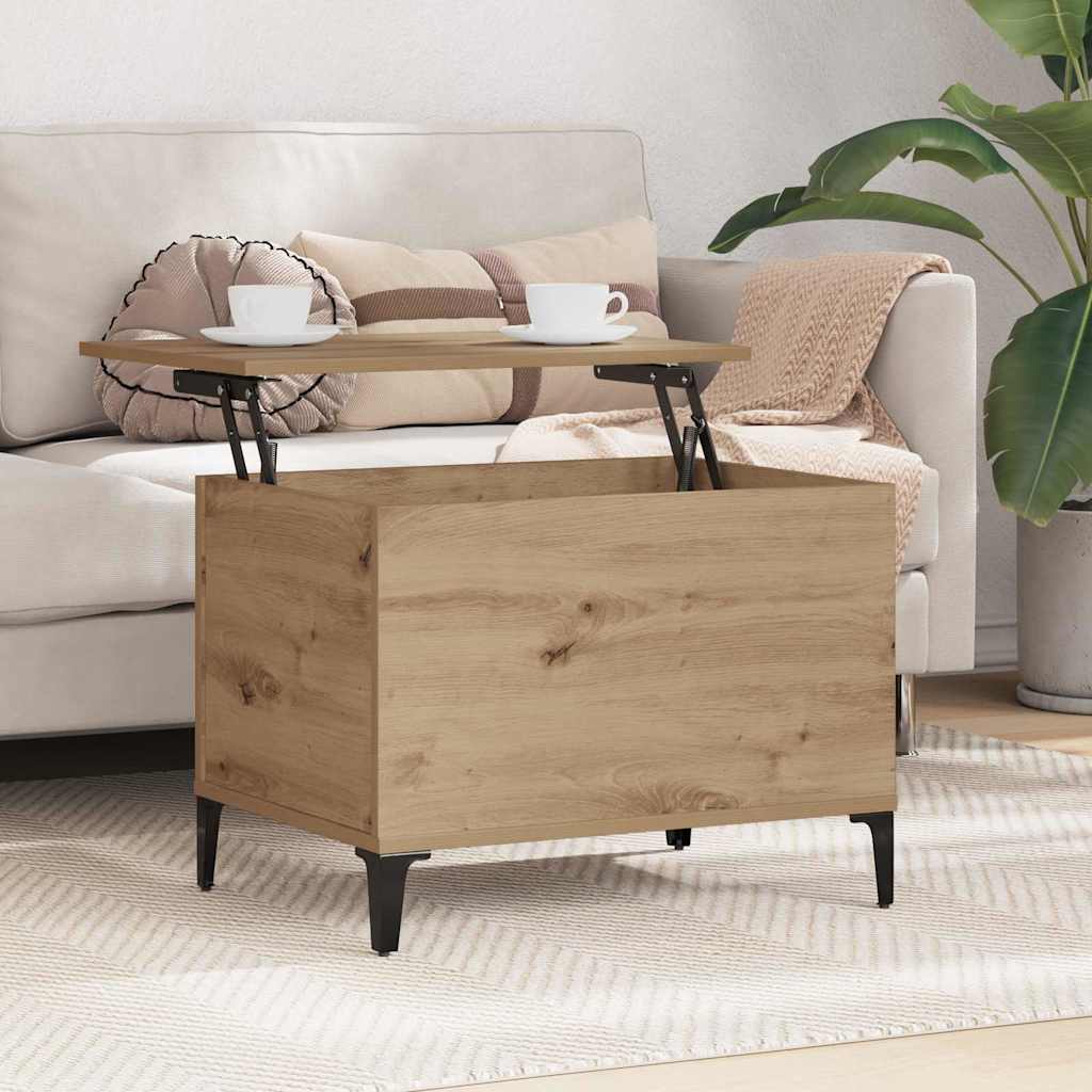 vidaXL Τραπεζάκι σαλονιού Artisan Oak 60 x 44,5 x 45 εκ