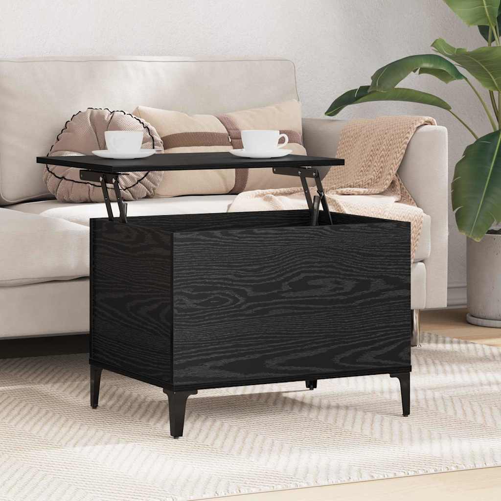 vidaXL Τραπεζάκι σαλονιού Μαύρη Οξυά 60 x 44,5 x 45 εκ