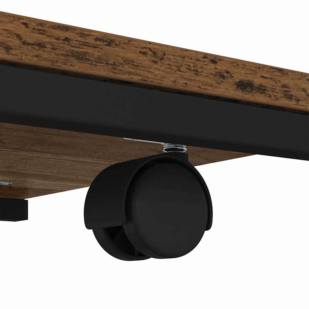 vidaXL Τραπεζάκι Πλευράς με ράφι Παλιό ξύλο 50 x 35 x 55.5 εκ.