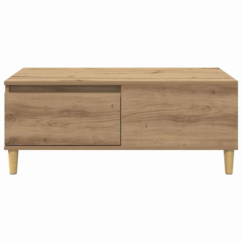 vidaXL Τραπεζάκι σαλονιού με συρτάρι Artisan Oak 90 x 50 x 35 cm