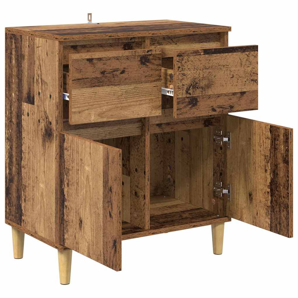 vidaXL Πλαϊνό γραφείο Παλιό Ξύλο 60 x 35 x 70 cm Επεξεργασμένο ξύλο