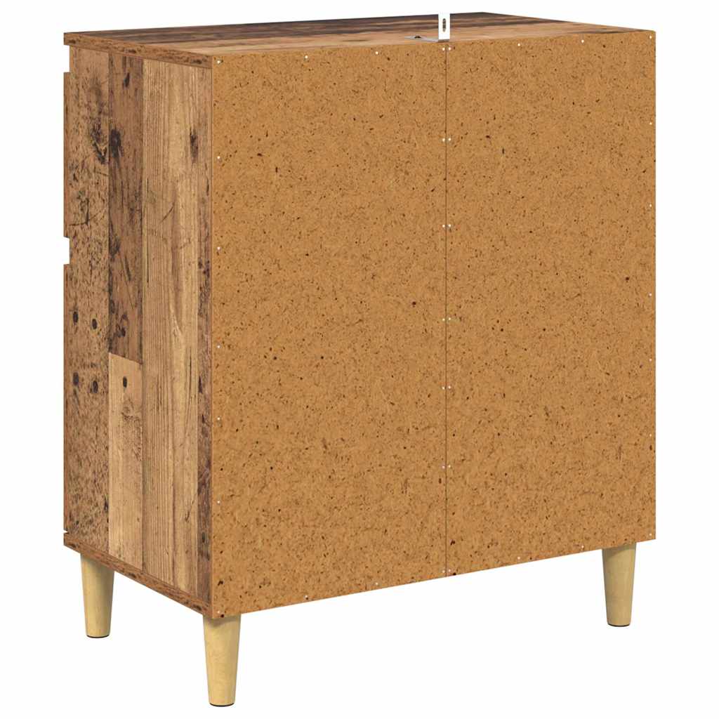 vidaXL Πλαϊνό γραφείο Παλιό Ξύλο 60 x 35 x 70 cm Επεξεργασμένο ξύλο