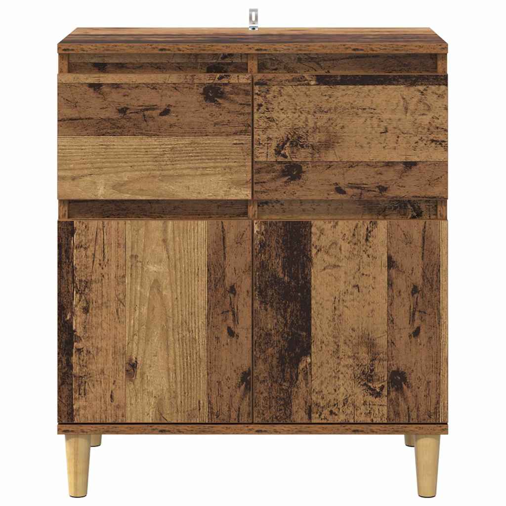 vidaXL Πλαϊνό γραφείο Παλιό Ξύλο 60 x 35 x 70 cm Επεξεργασμένο ξύλο
