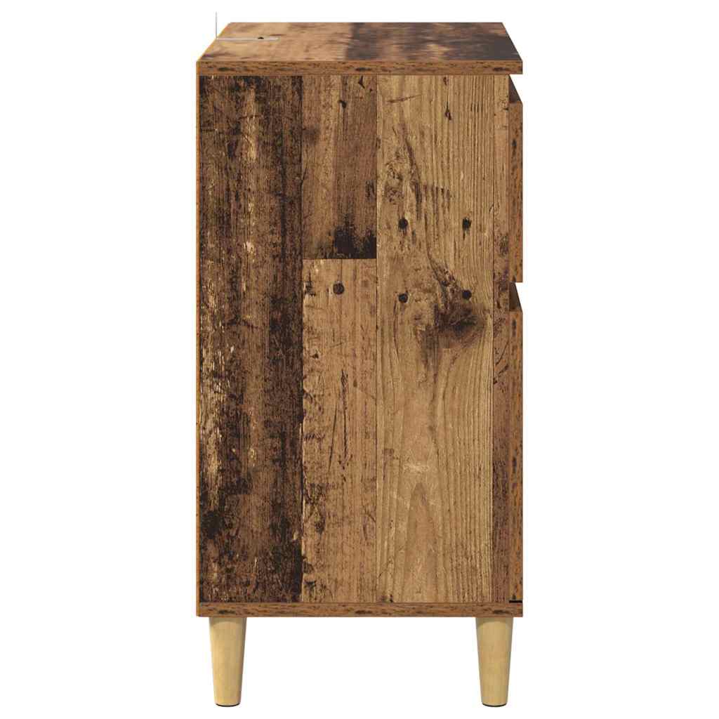 vidaXL Πλαϊνό γραφείο Παλιό Ξύλο 60 x 35 x 70 cm Επεξεργασμένο ξύλο