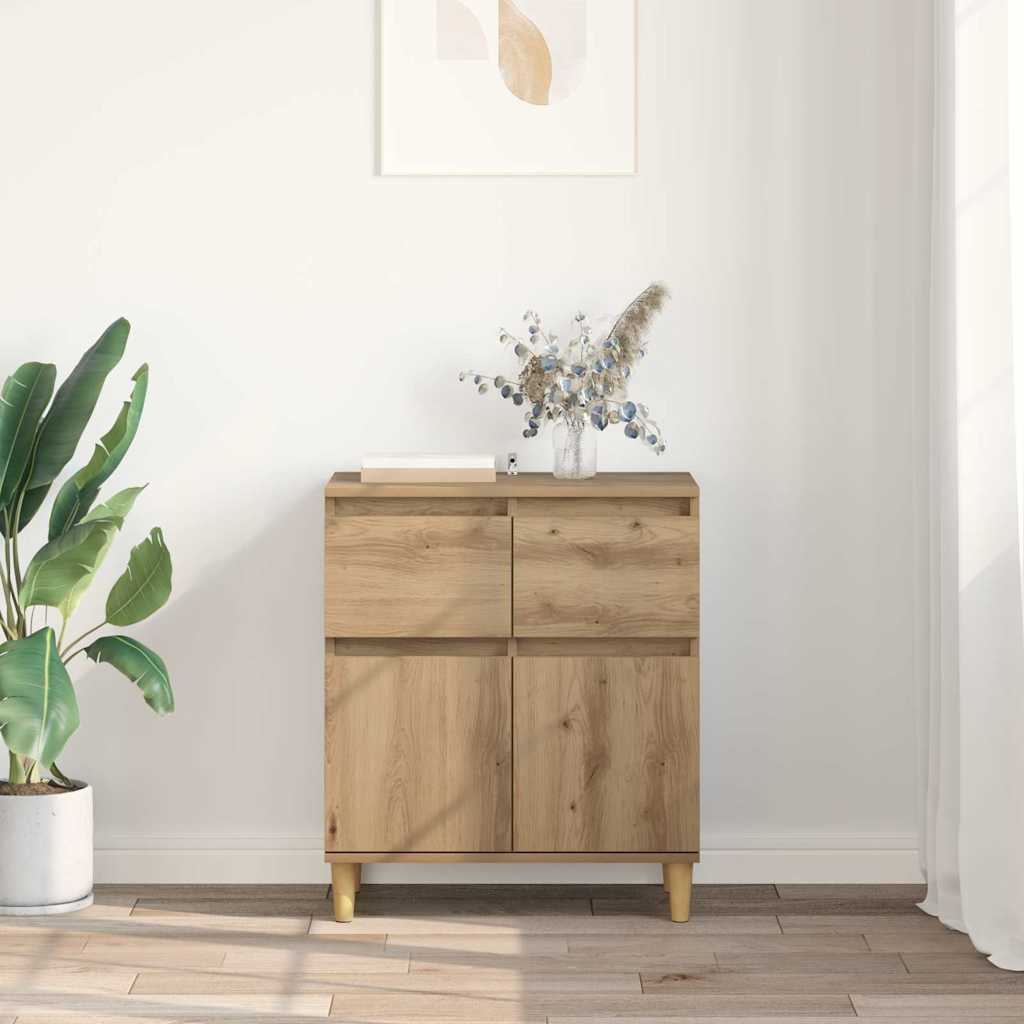 vidaXL Πλαϊνό γραφείο Artisan Oak 60 x 35 x 70 cm Επεξεργασμένο ξύλο