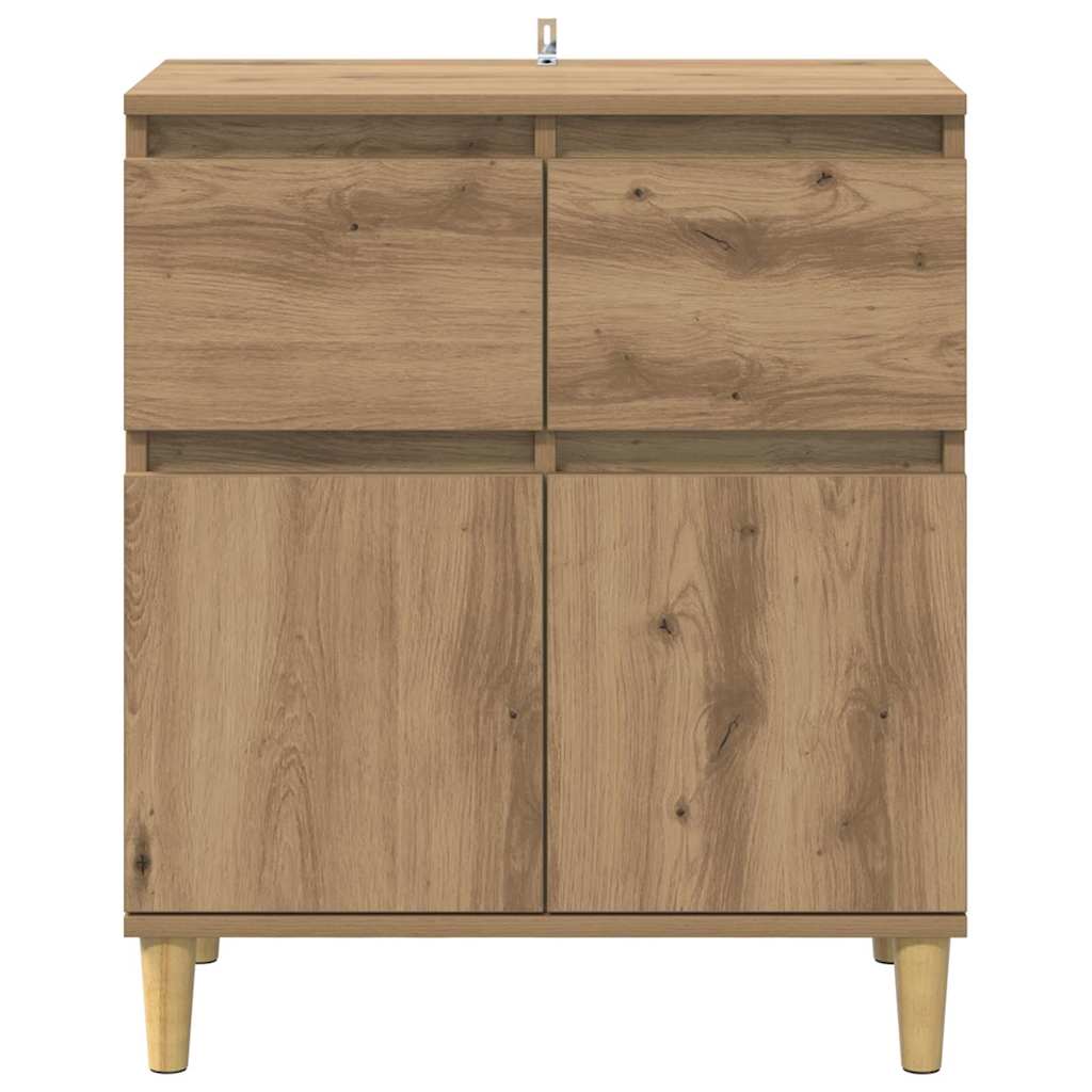 vidaXL Πλαϊνό γραφείο Artisan Oak 60 x 35 x 70 cm Επεξεργασμένο ξύλο